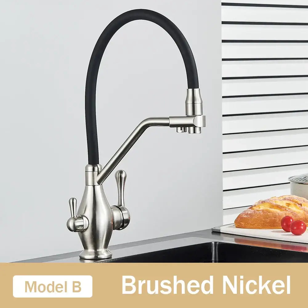 Chrome Dual Spout Faucet