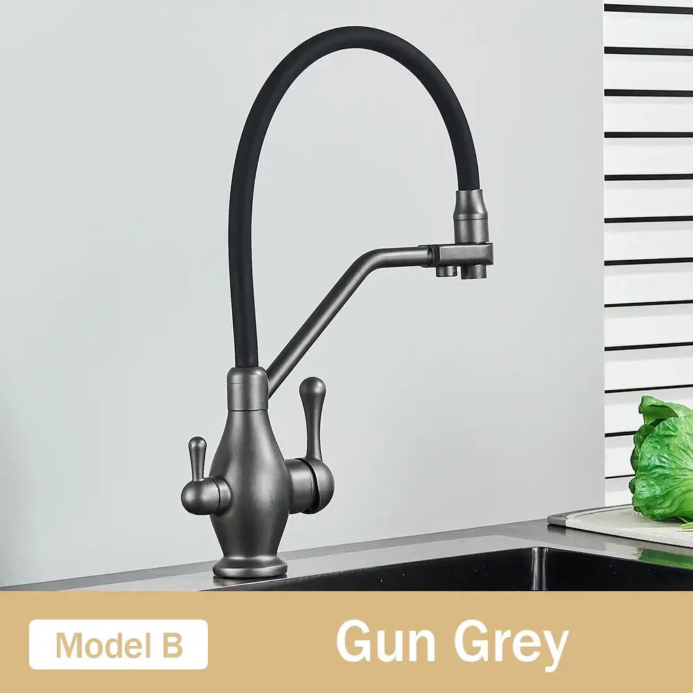 Chrome Dual Spout Faucet