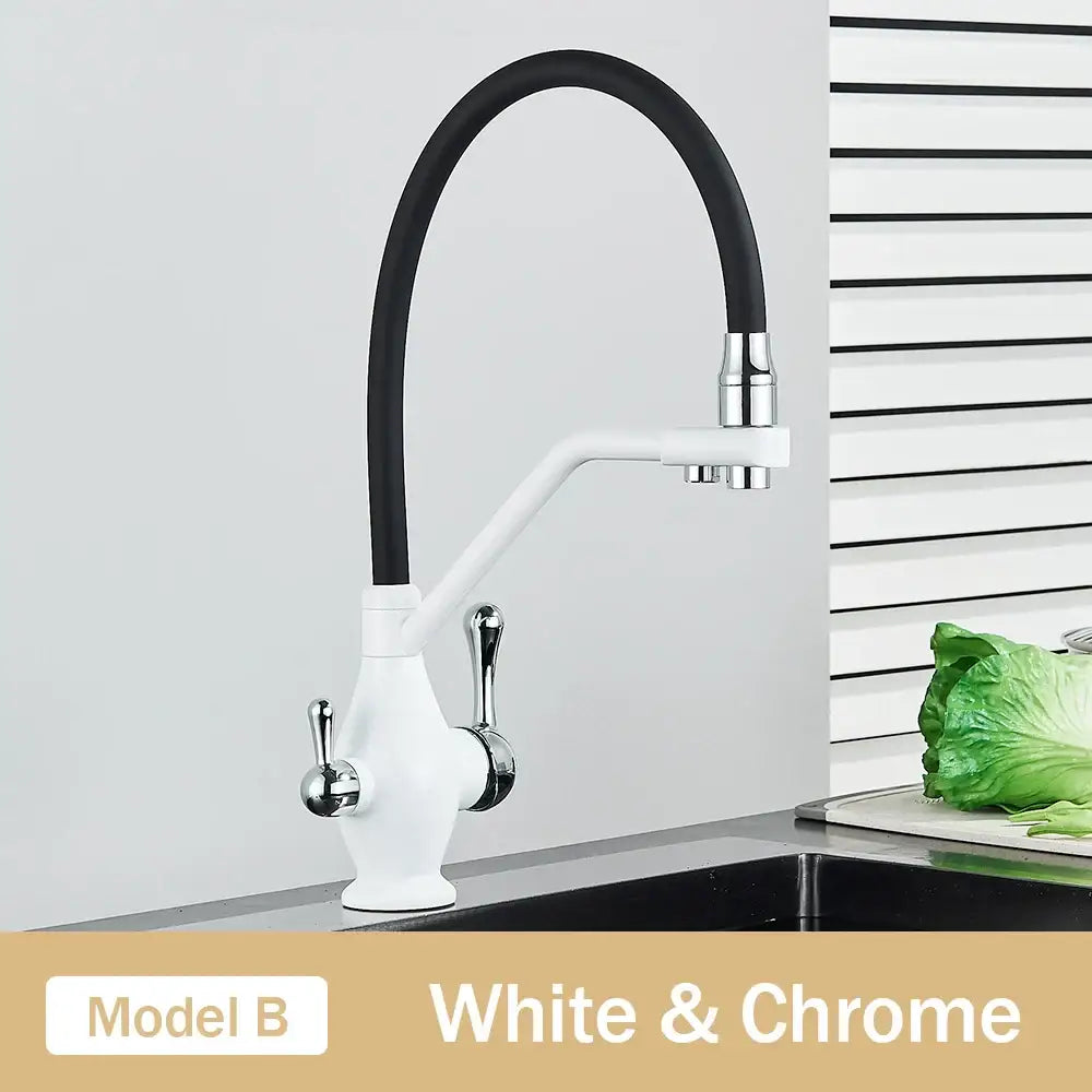 Chrome Dual Spout Faucet