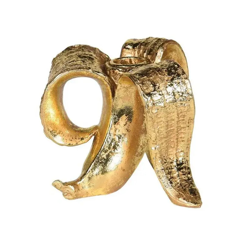 Black Gold Candlestick Holder