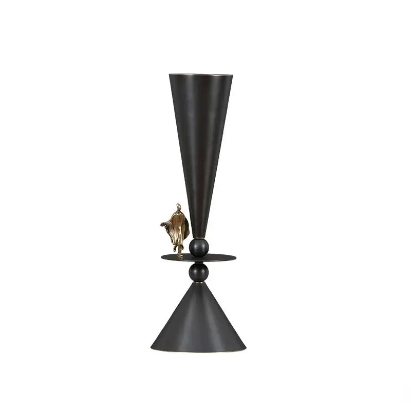 Black Gold Flower Vase