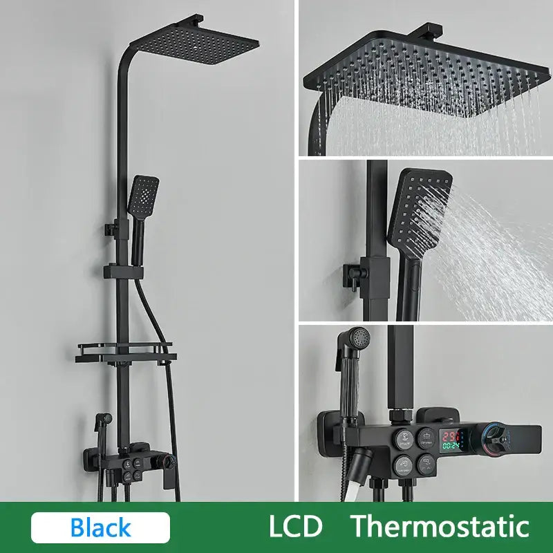 Brass Thermostatic Shower Set
