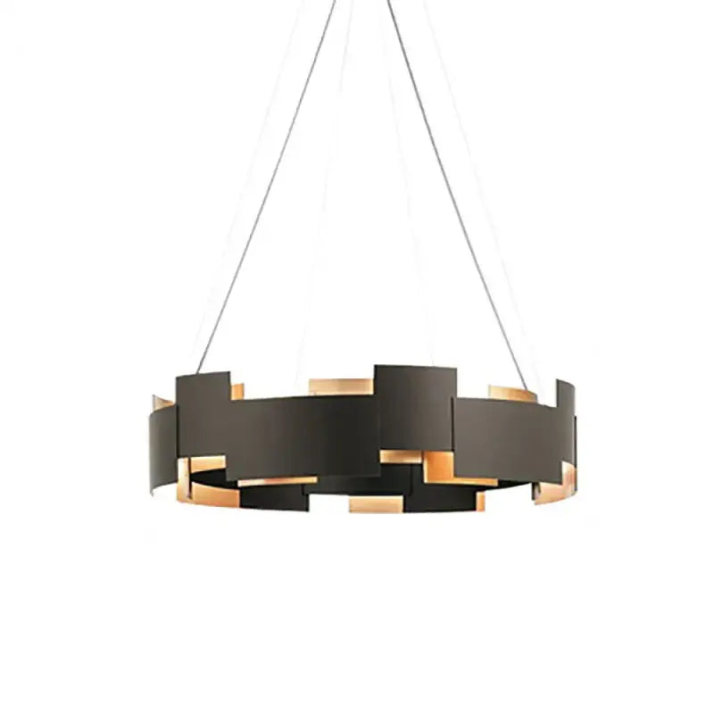 Geometric Black Ceiling Chandelier