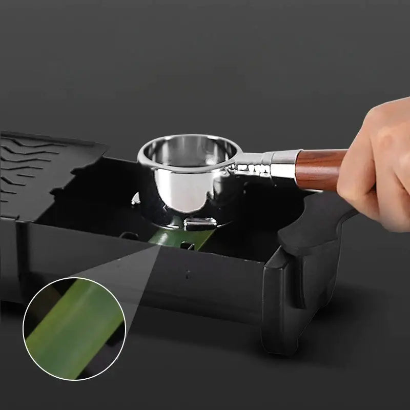 Black Green Tamping Station Tray