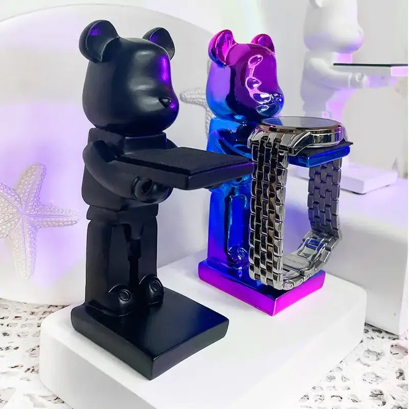 Iridescent Bear Watch Stand
