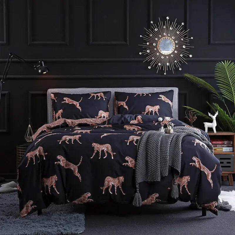 Rose Gold Leopard Duvet