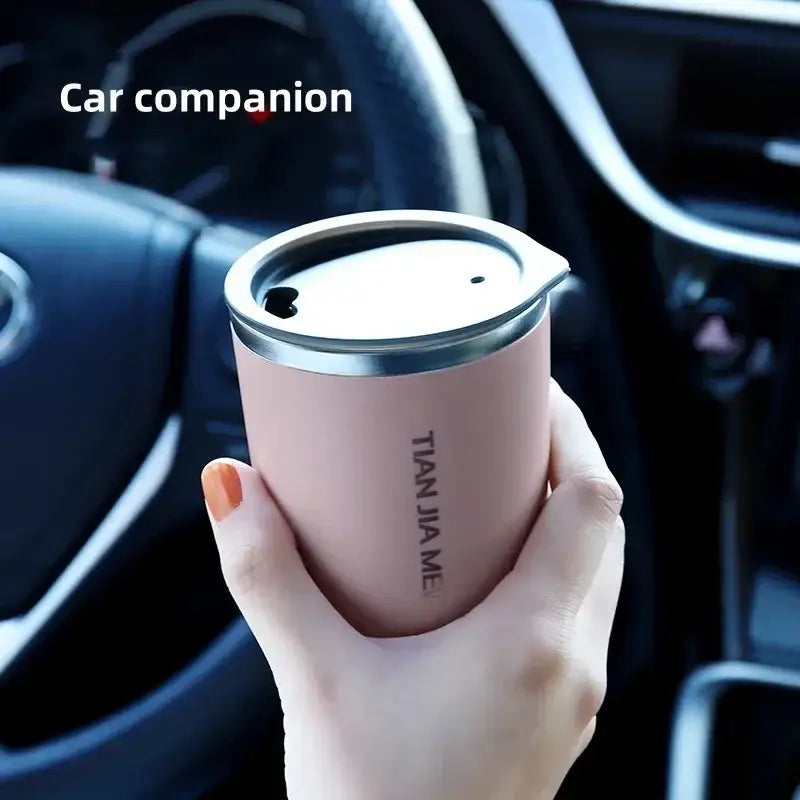 Black Stainless Travel Flask