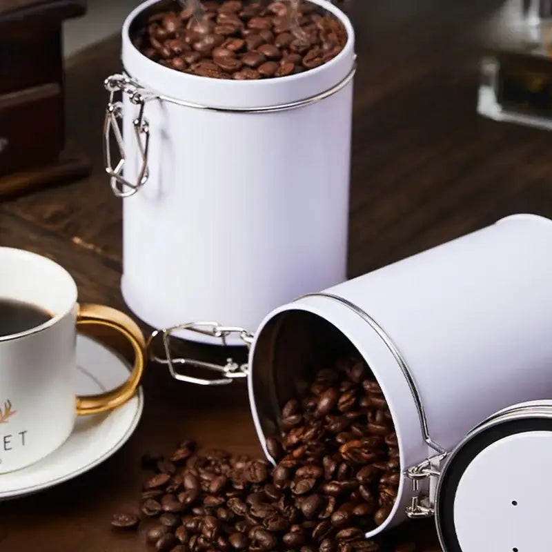 Black Hermetic Kitchen Canisters