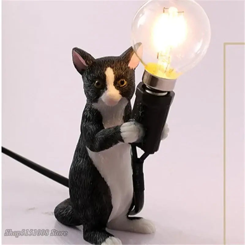 Resin Cat Table Lamp