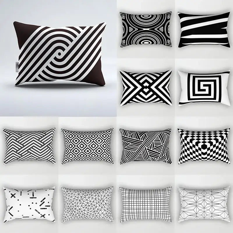 Wave Line Pillowcase Set Bedroom Decor