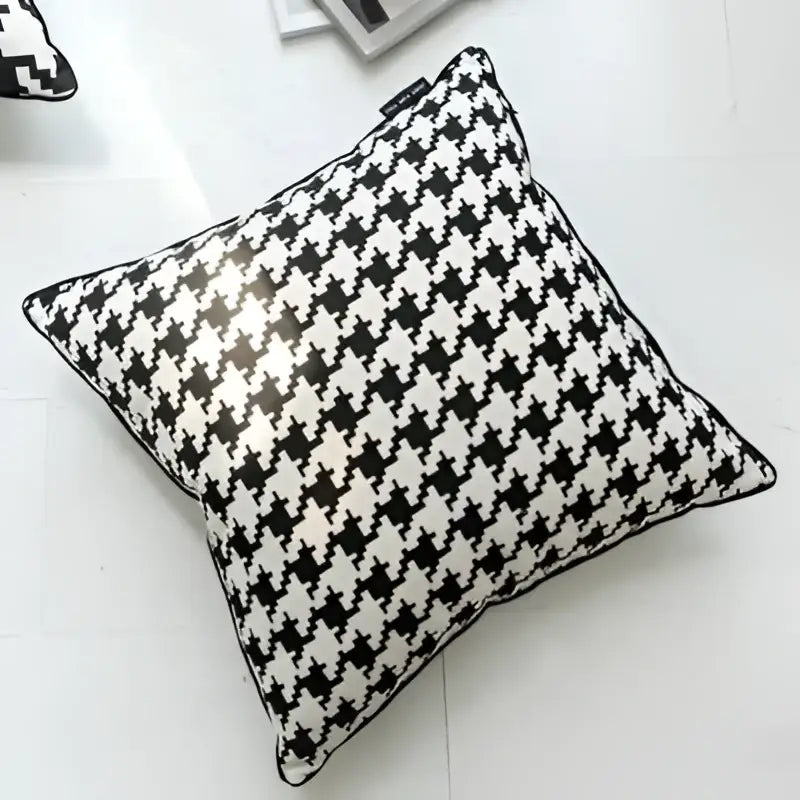 Houndstooth Throw Pillow