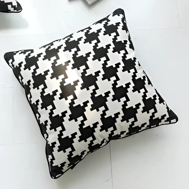 Houndstooth Throw Pillow