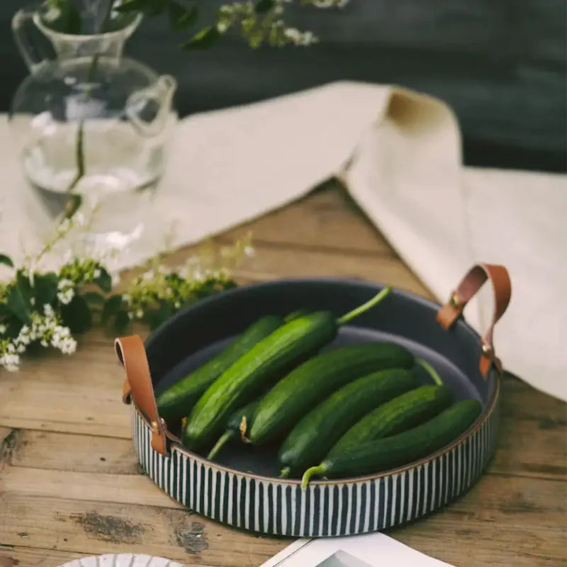 Striped Porcelain Bowl