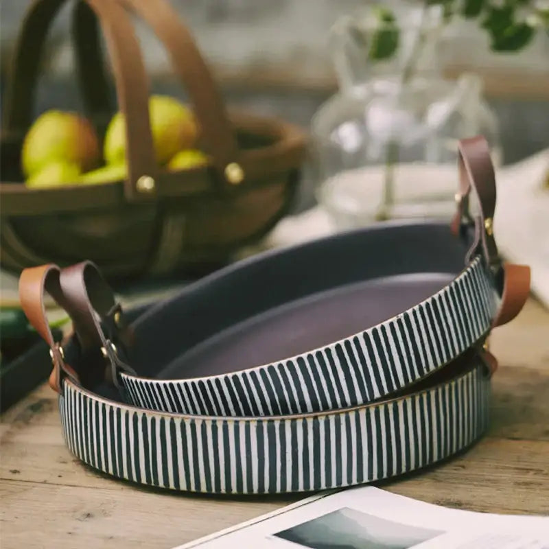 Striped Porcelain Bowl
