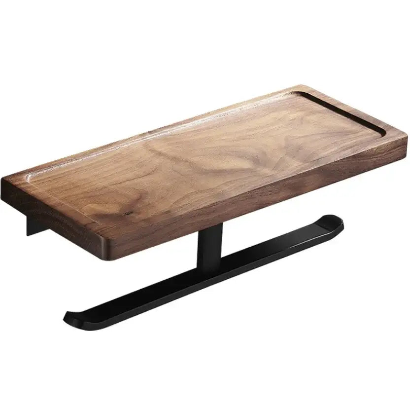 Black Wood Bathroom Set