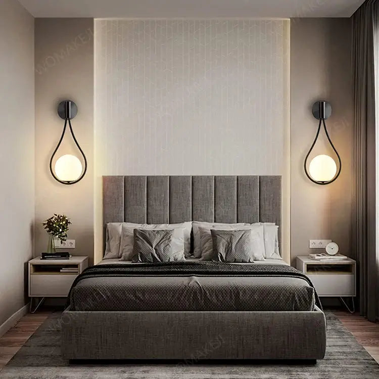 Black Remote Wall Sconce