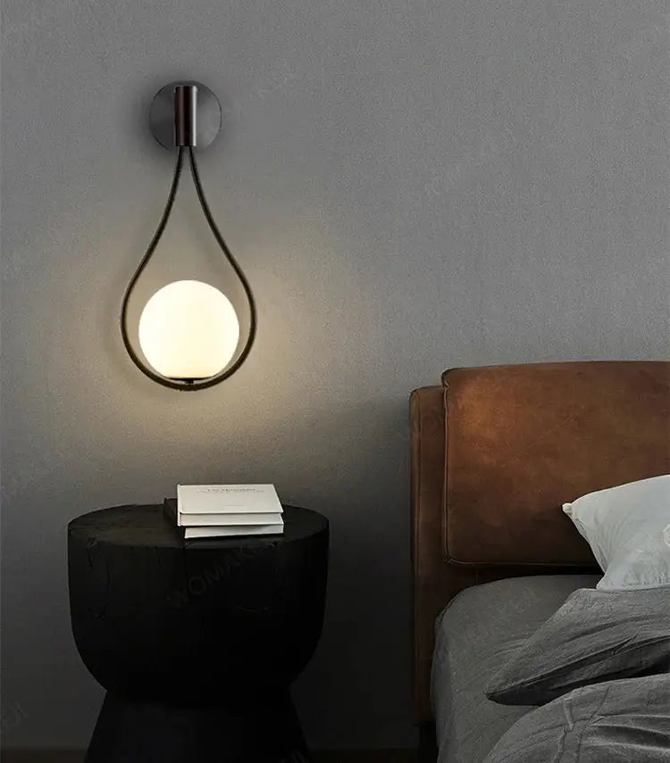 Black Remote Wall Sconce