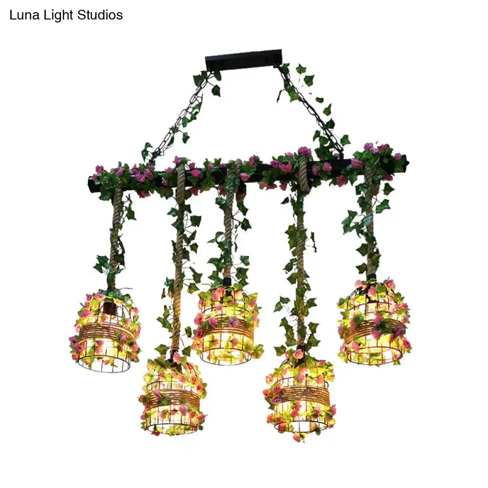 Black Industrial Chandelier