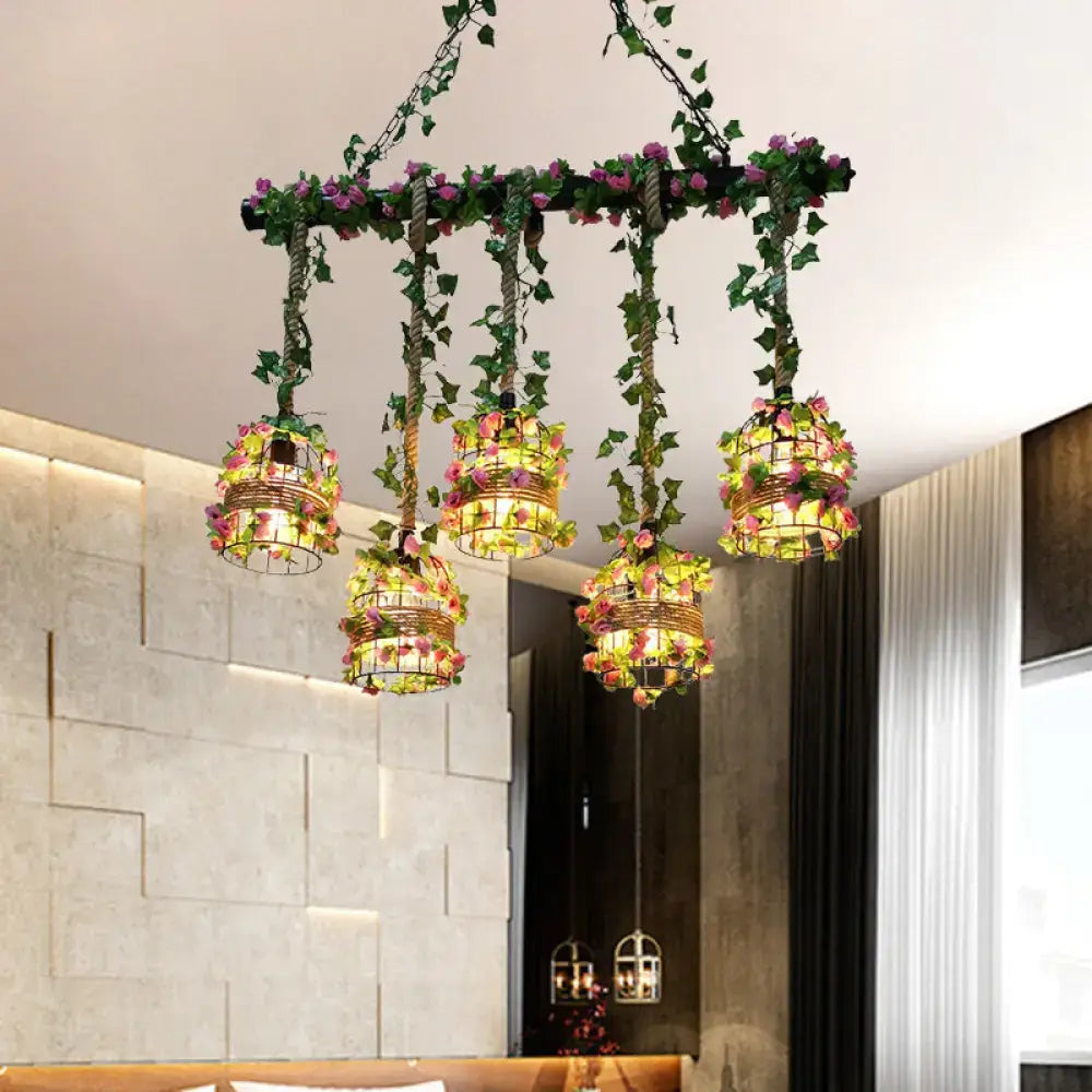 Black Industrial Chandelier