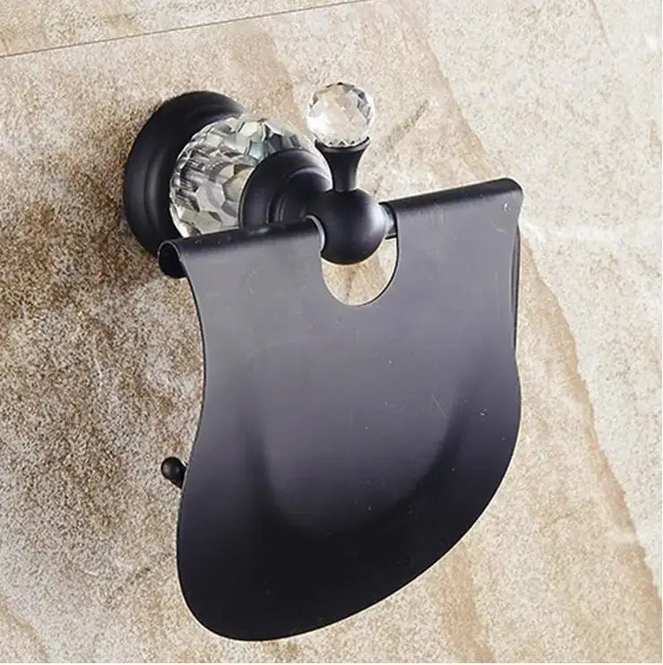 Brass Crystal Bath Accessories