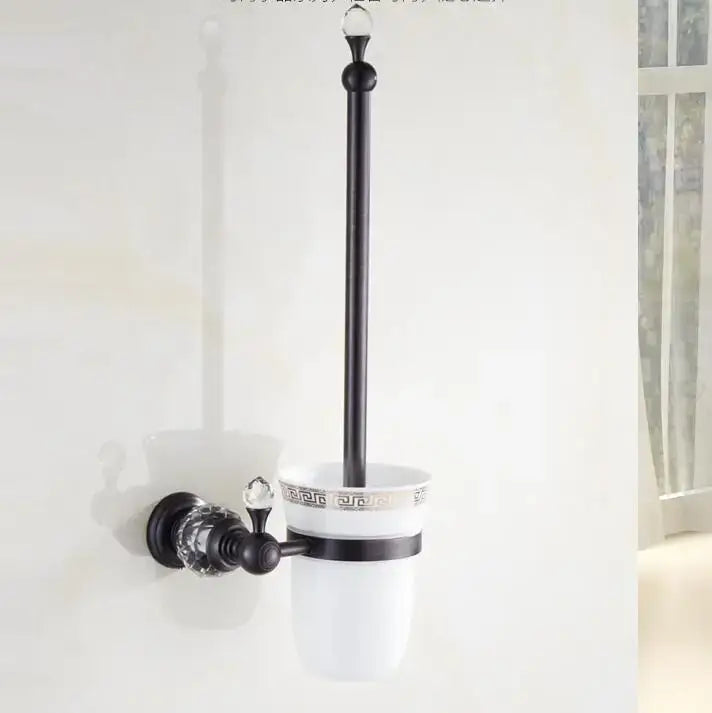 Brass Crystal Bath Accessories