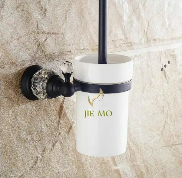 Brass Crystal Bath Accessories