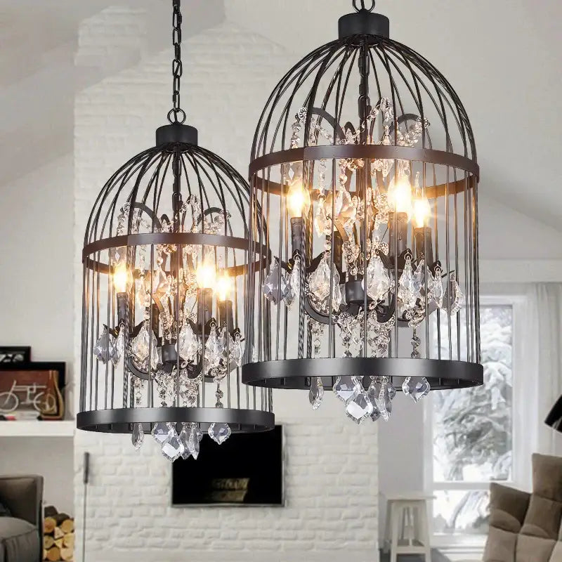 Bronze Birdcage Chandelier