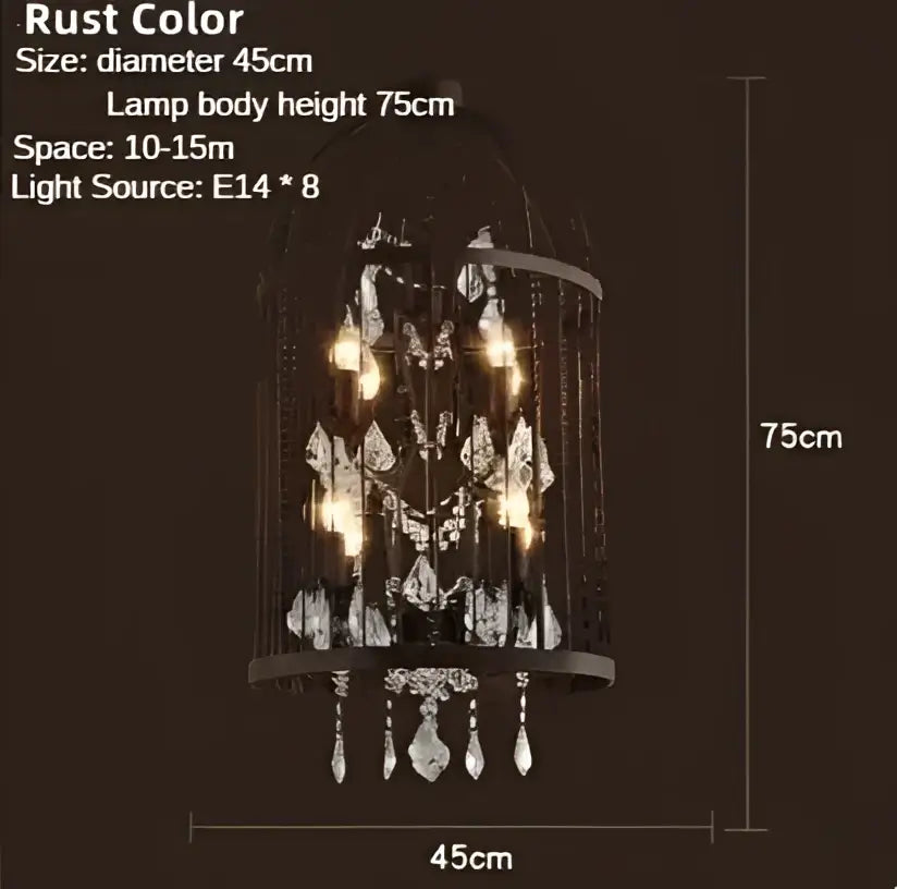 Bronze Birdcage Chandelier