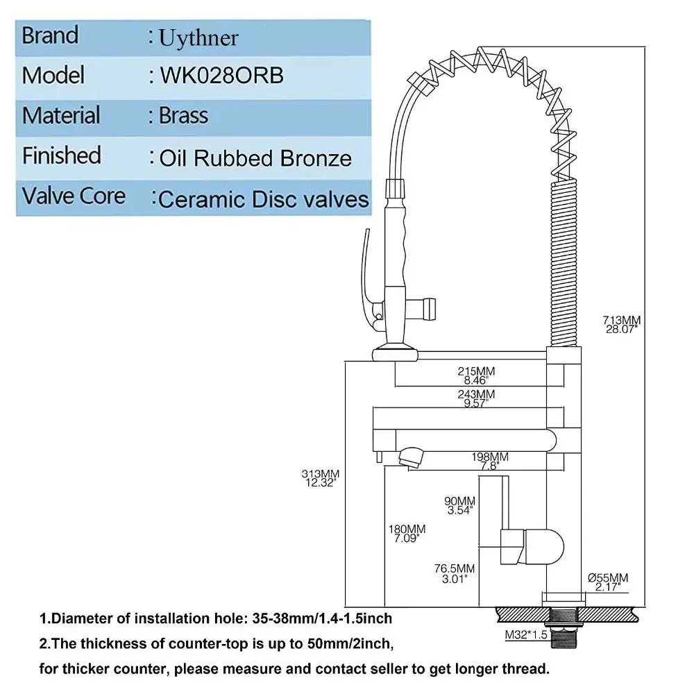 Black Bronze Mixer Faucet
