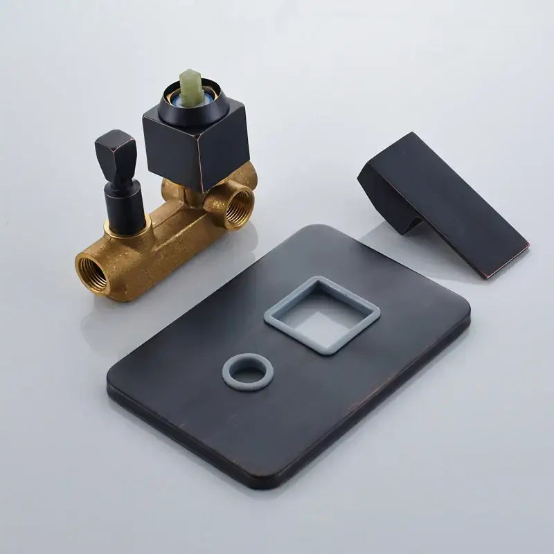 Bronze Square Shower Set