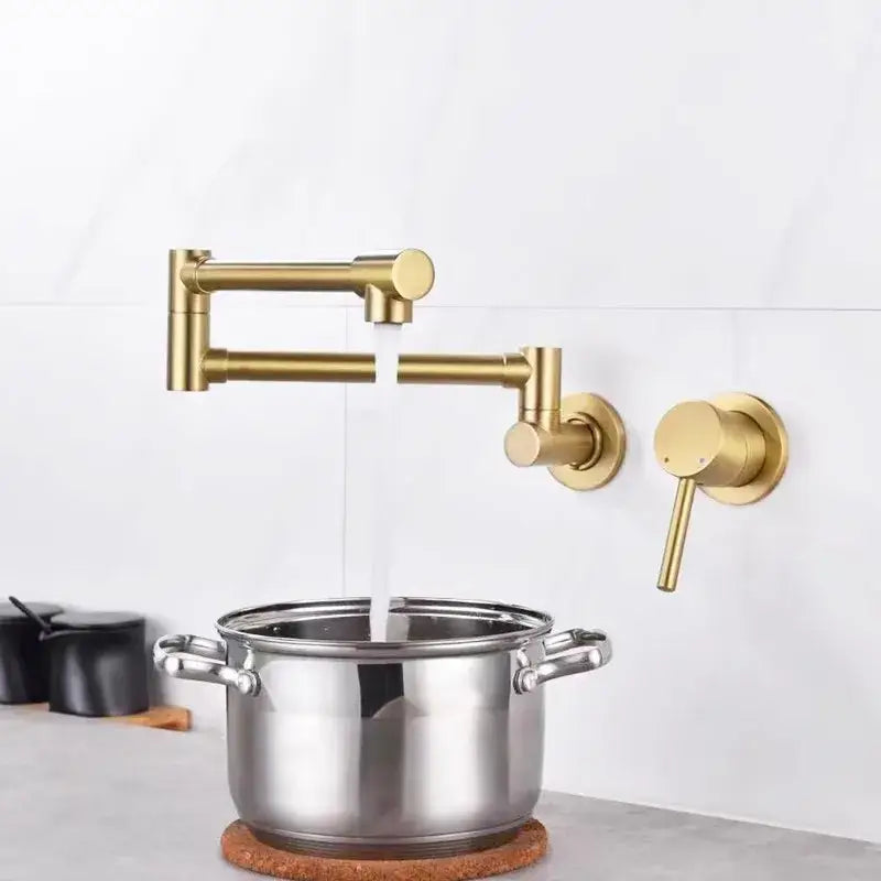 Brushed Gold Pot Filler Tap
