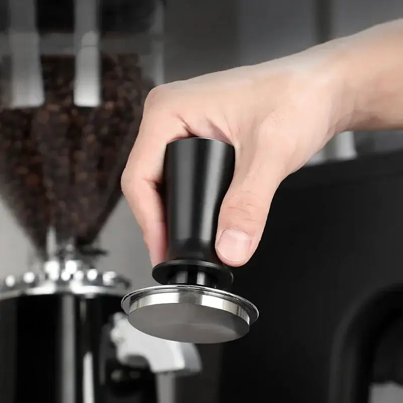 Black Steel Espresso Tamper