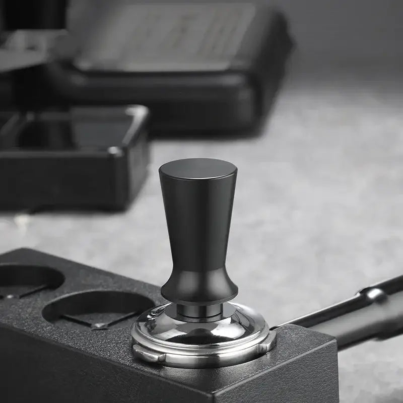 Black Steel Espresso Tamper