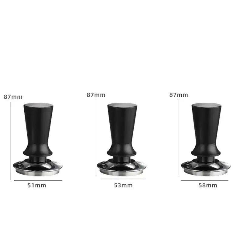 Black Steel Espresso Tamper