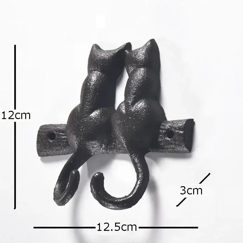 Black Iron Hook Shelf