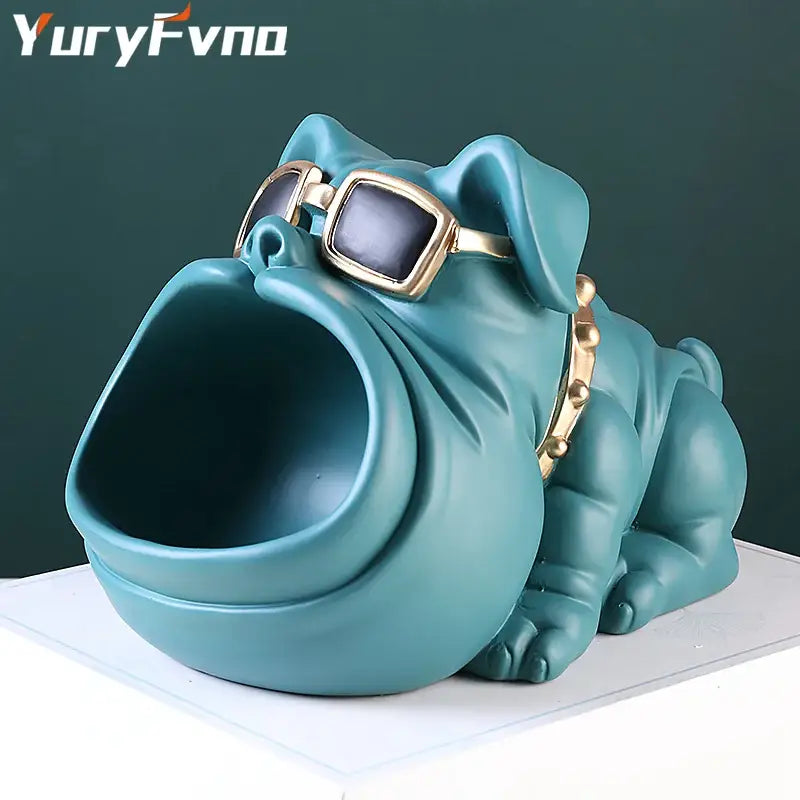 Black Dog Sculpture Holder
