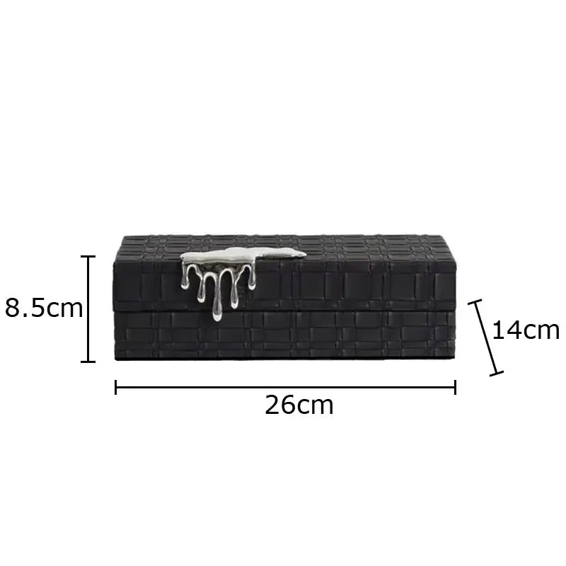 Black Leather Jewelry Box