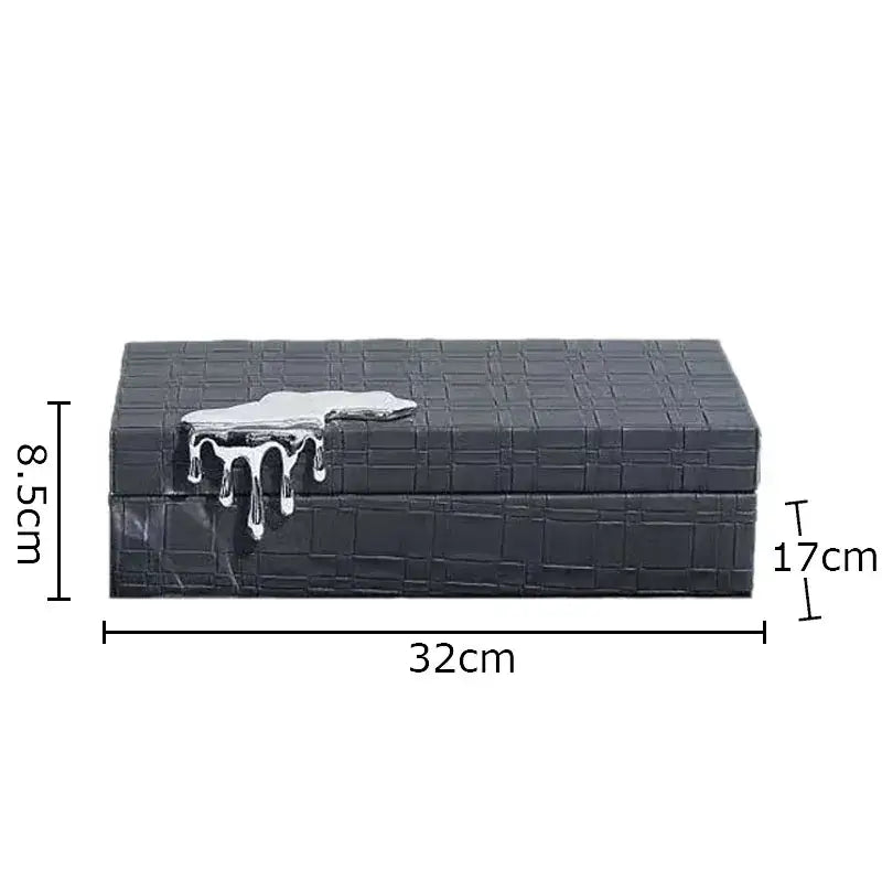 Black Leather Jewelry Box
