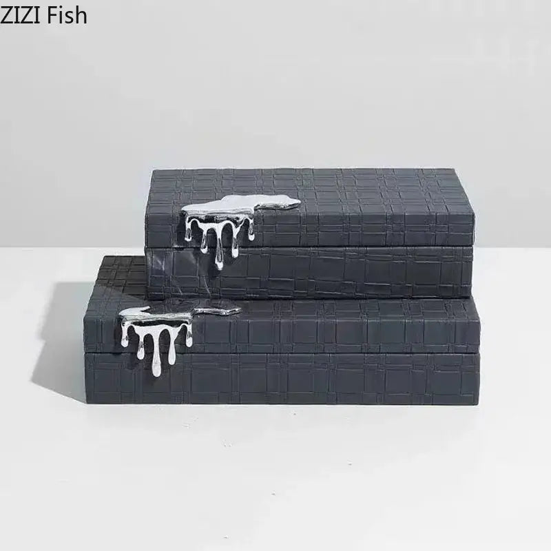 Black Leather Jewelry Box