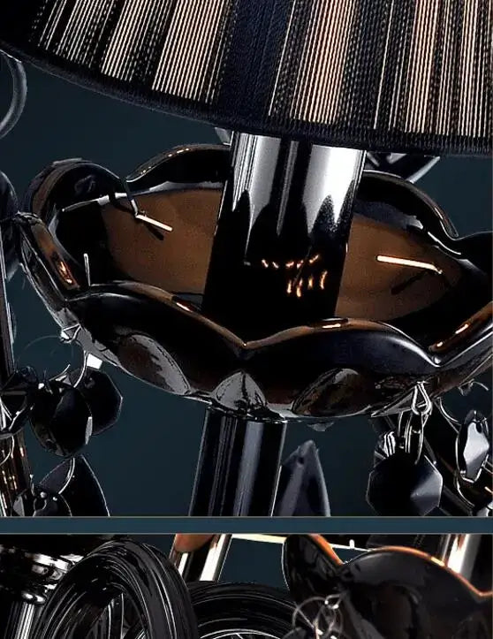 Black Crystal Dining Chandelier