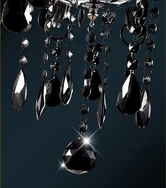 Black Crystal Dining Chandelier