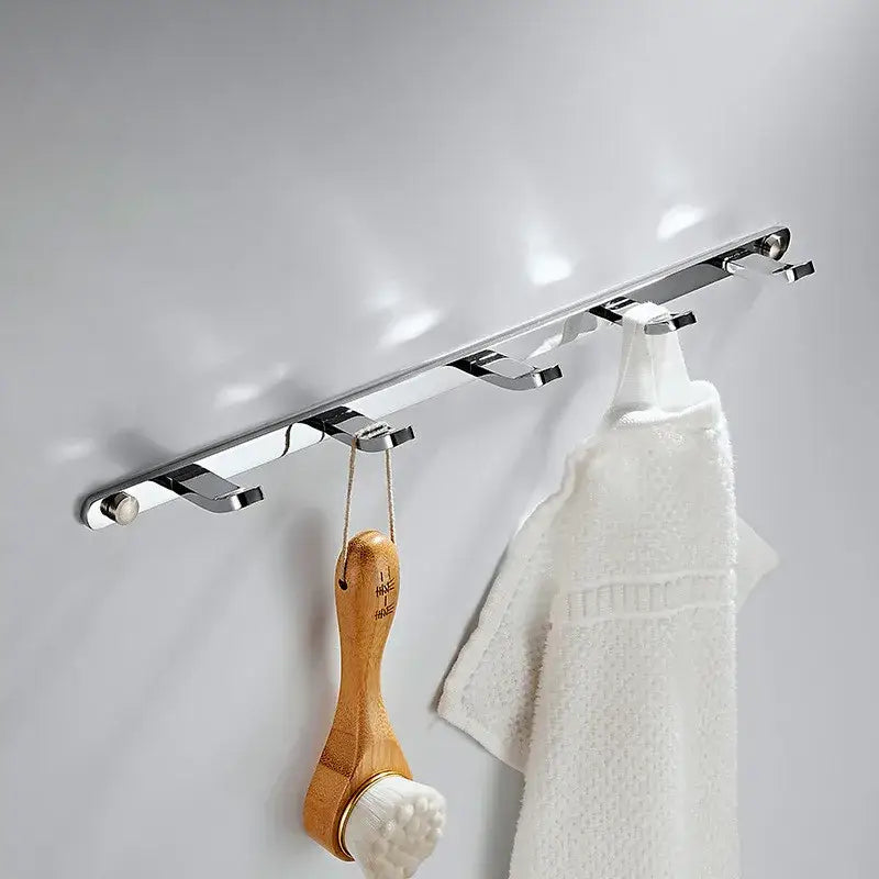 Black Gold Brass Robe Rack