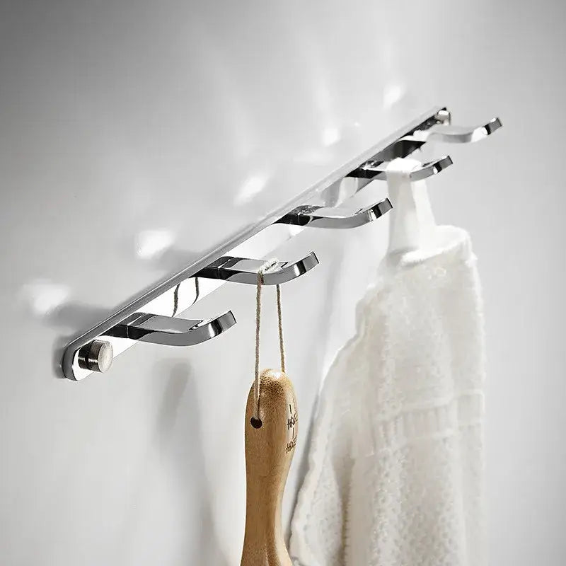 Black Gold Brass Robe Rack