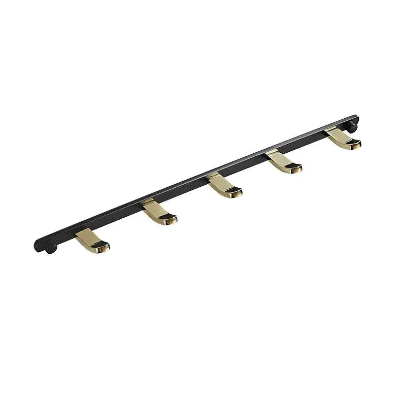Black Gold Brass Robe Rack