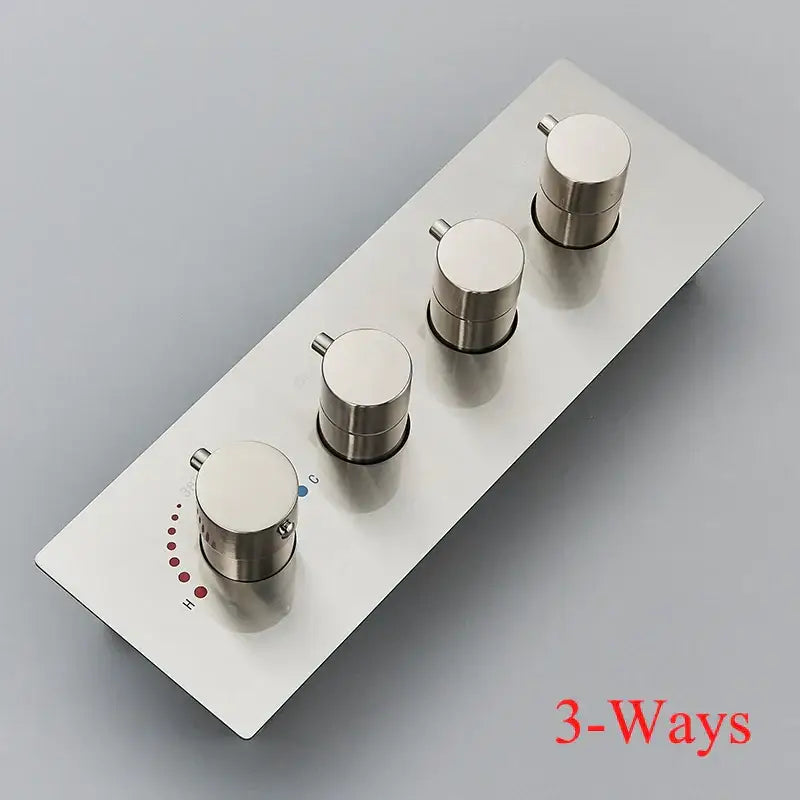 Brushed Gold Thermostatic Shower Mixer Valve