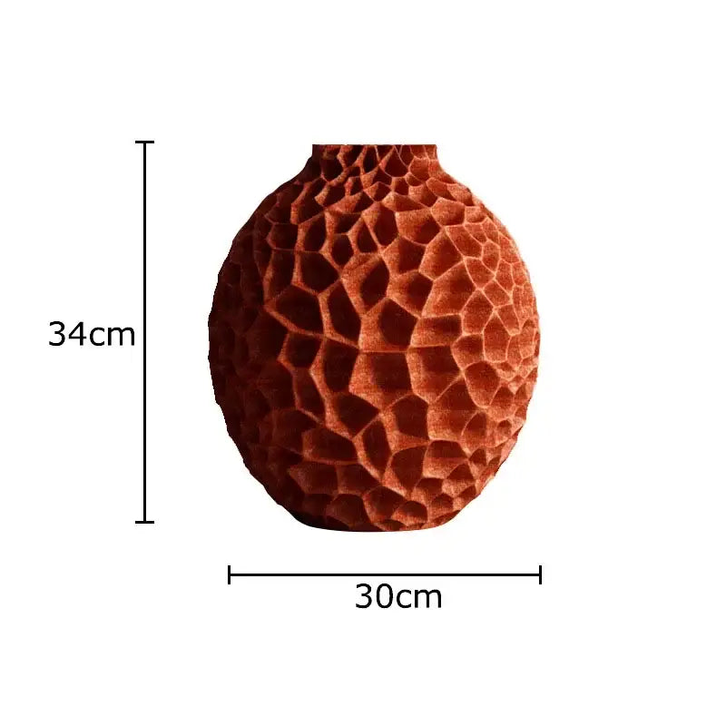 Black Honeycomb Ceramic Vase