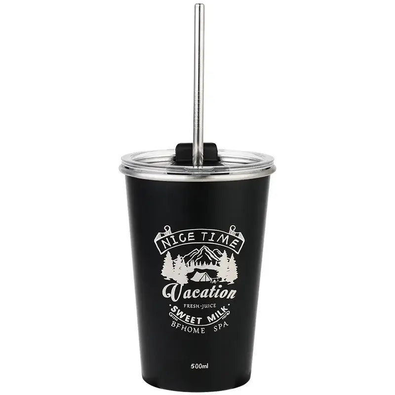 Black Insulated Bubble Tumbler
