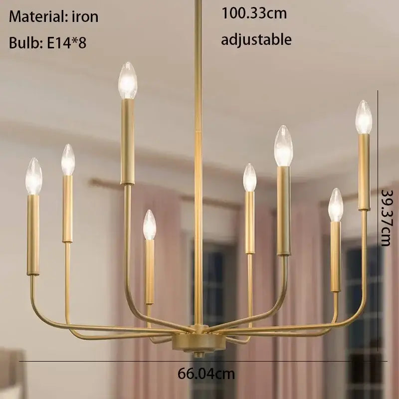 Black Iron Branch Chandelier