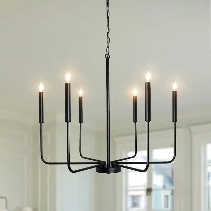 Black Iron Branch Chandelier