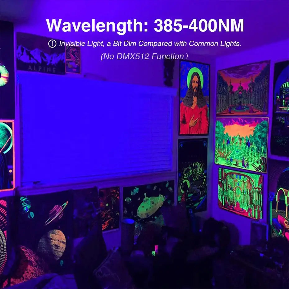 Black LED UV Flood Lamp